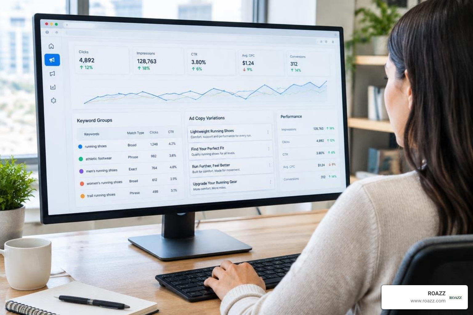 Search campaign architecture dashboard