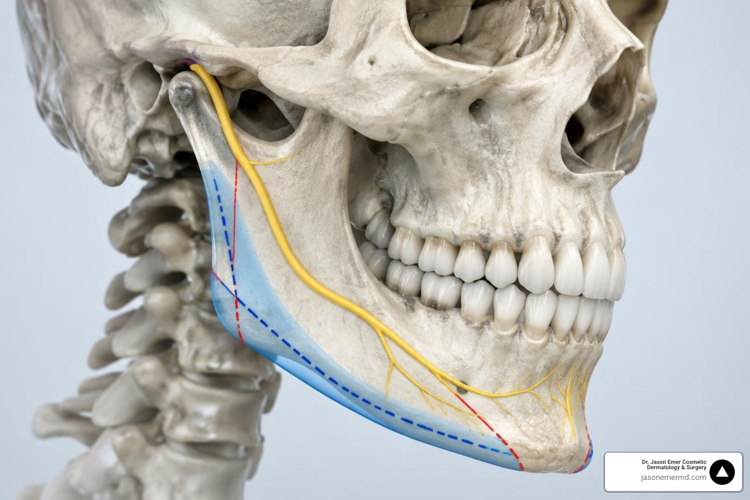 3D CT surgical mapping for mandibular contouring