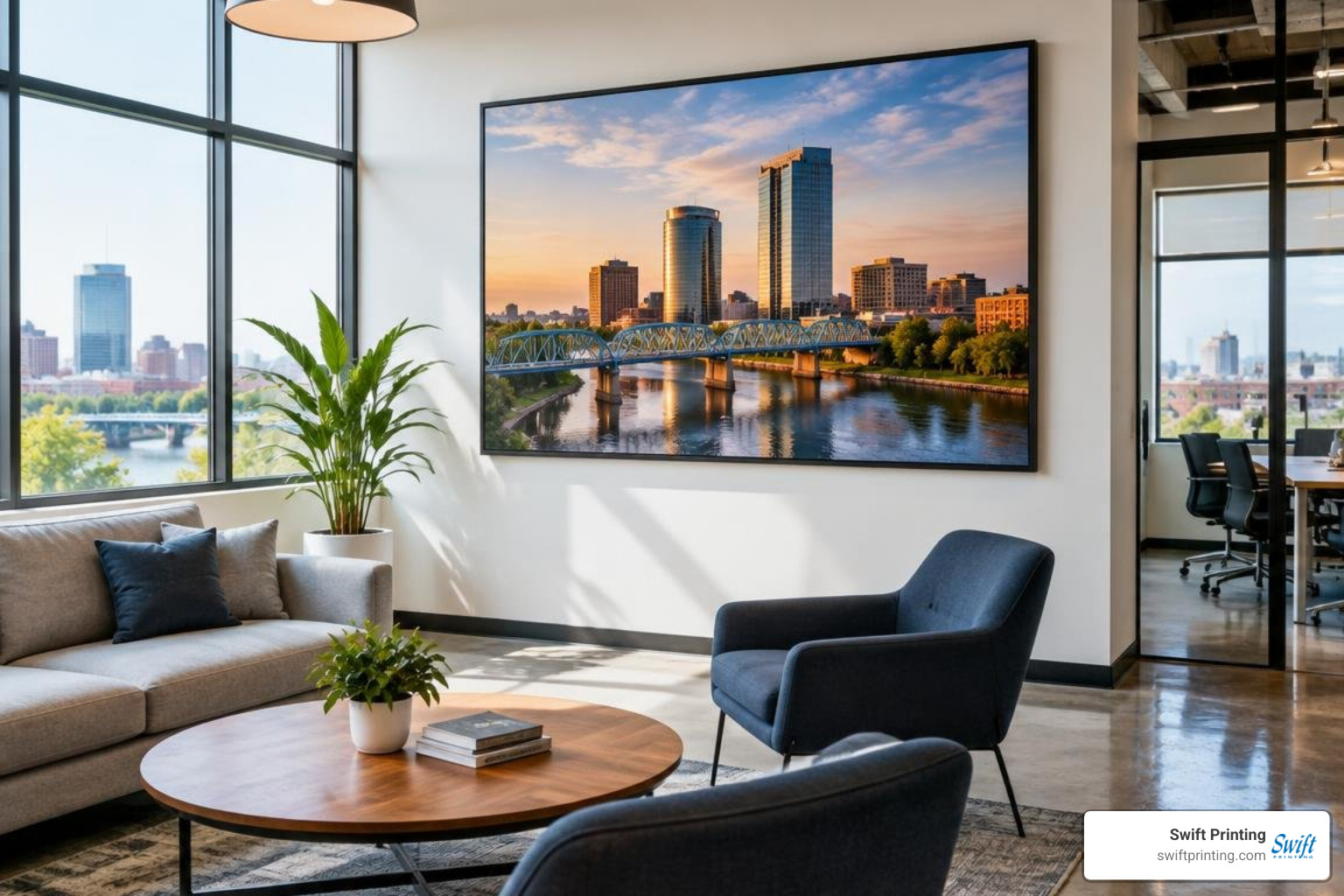 Premium large format displays in a Grand Rapids office Premium large format displays in a Grand Rapids office