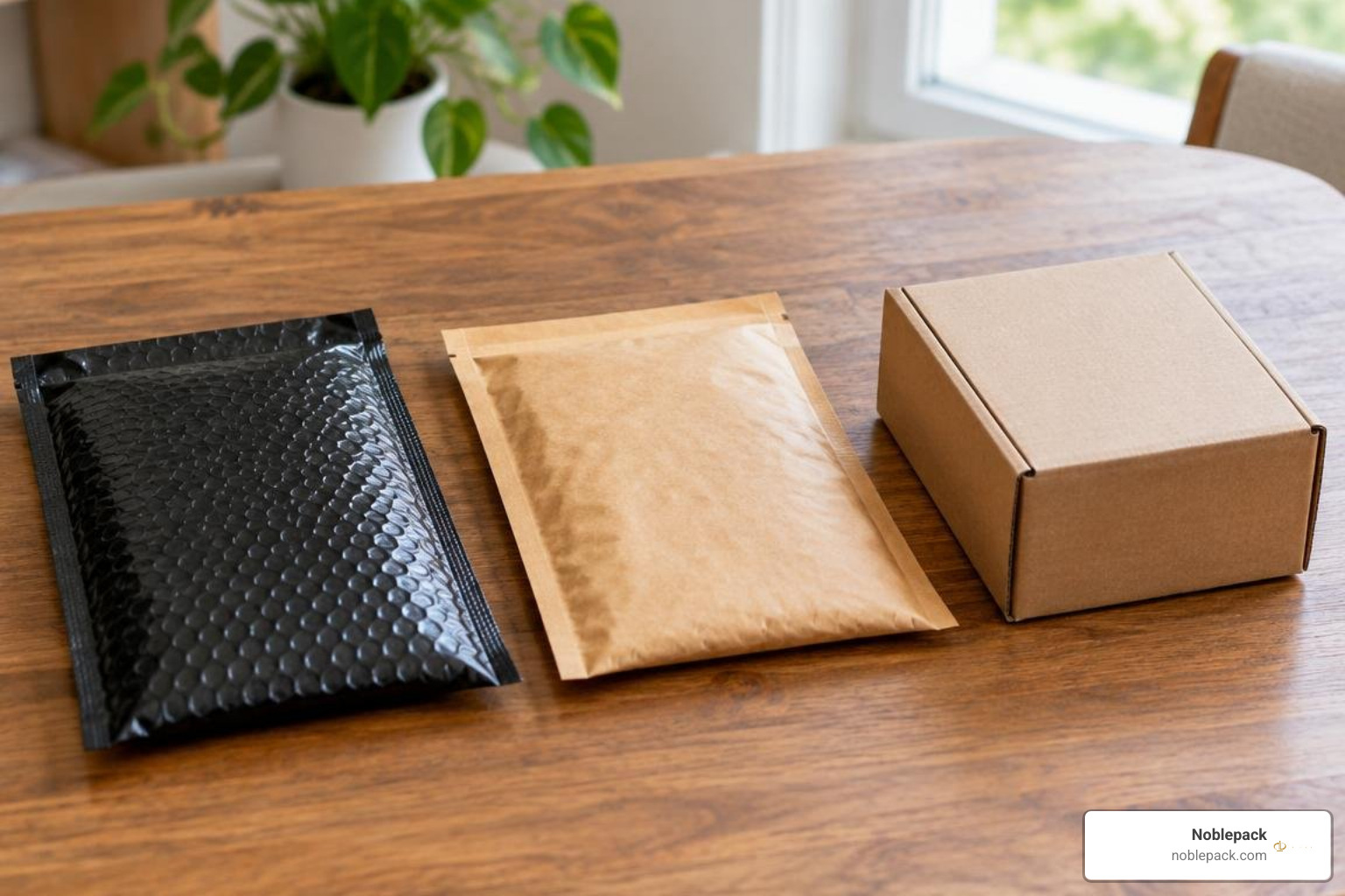 Poly bubble mailers compared with kraft and cardboard boxes Poly bubble mailers compared with kraft and cardboard boxes