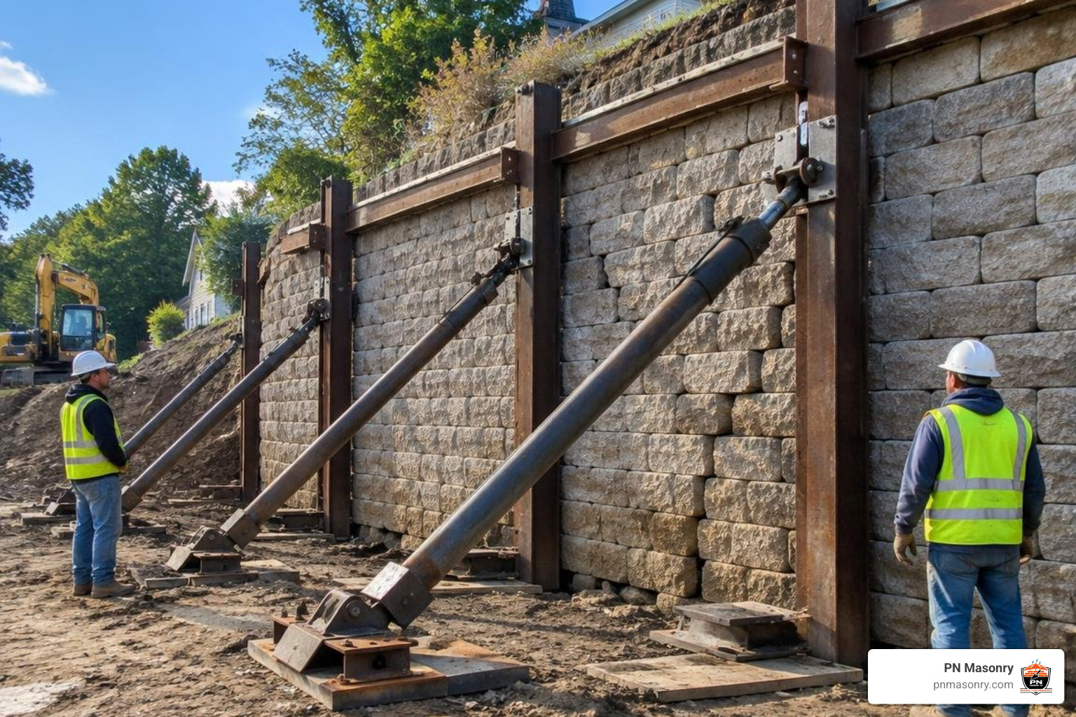 heavy masonry wall shoring and structural reinforcement heavy masonry wall shoring and structural reinforcement