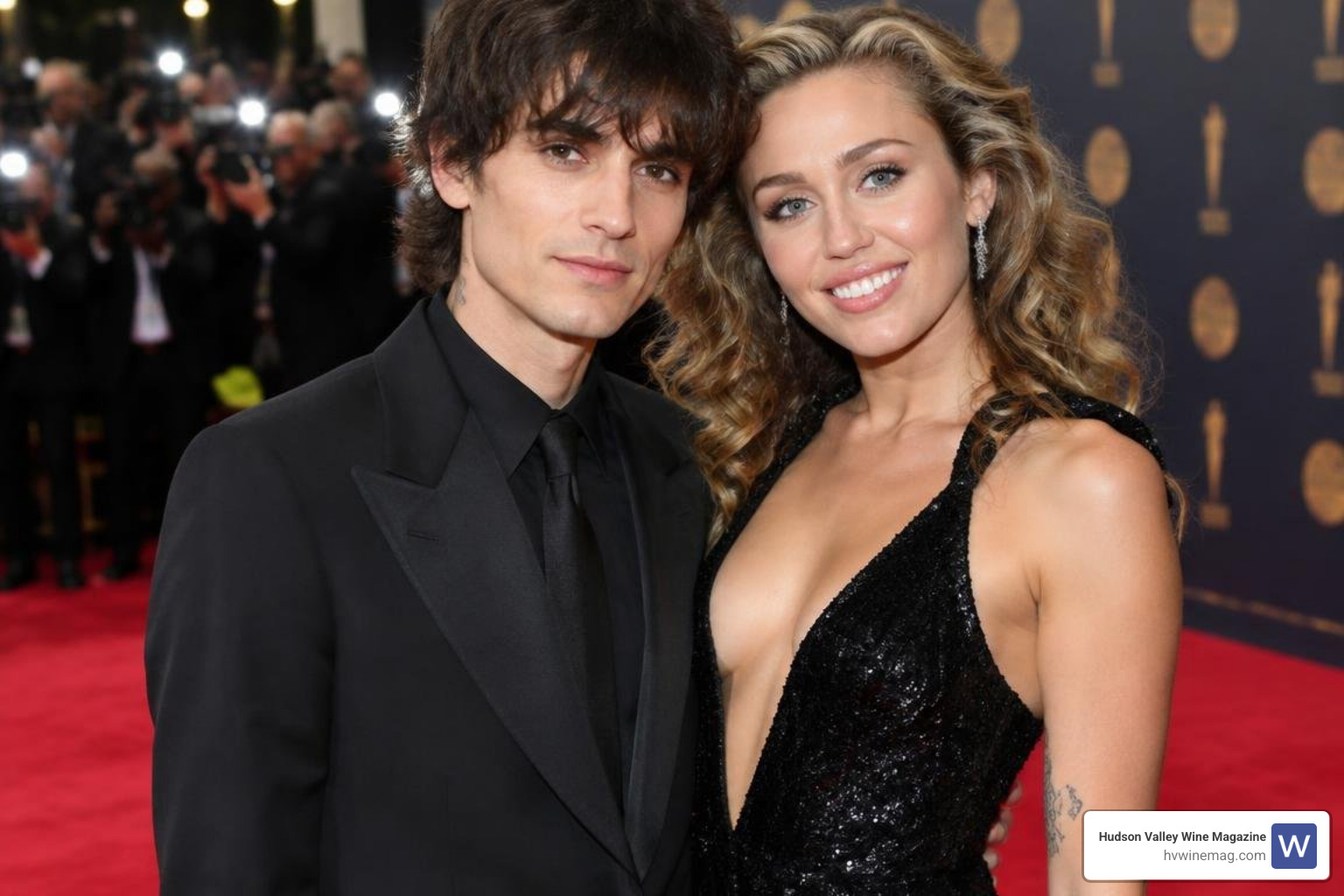Maxx Morando and Miley Cyrus red carpet appearance Maxx Morando and Miley Cyrus red carpet appearance