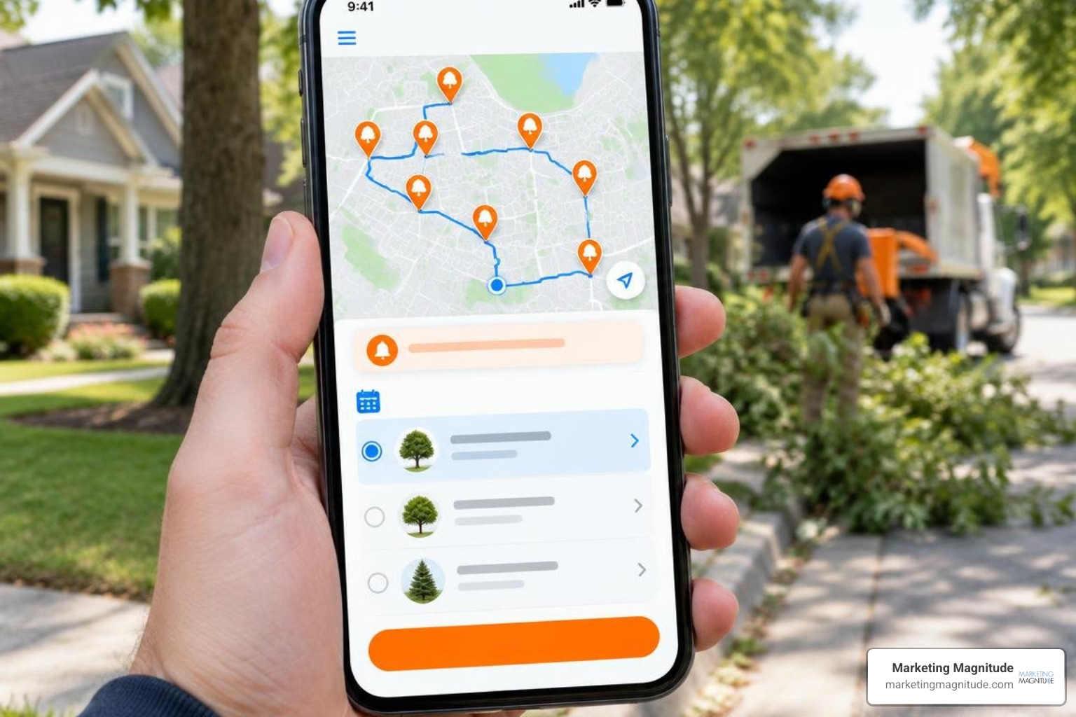Automated route density optimization and hyper-local scheduling interface on mobile device Automated route density optimization and hyper-local scheduling interface on mobile device