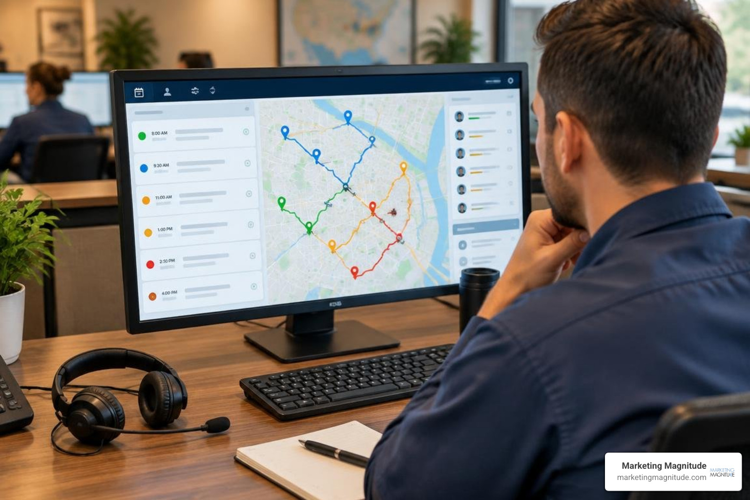 Automated AI triage and scheduling interface for HVAC dispatch Automated AI triage and scheduling interface for HVAC dispatch