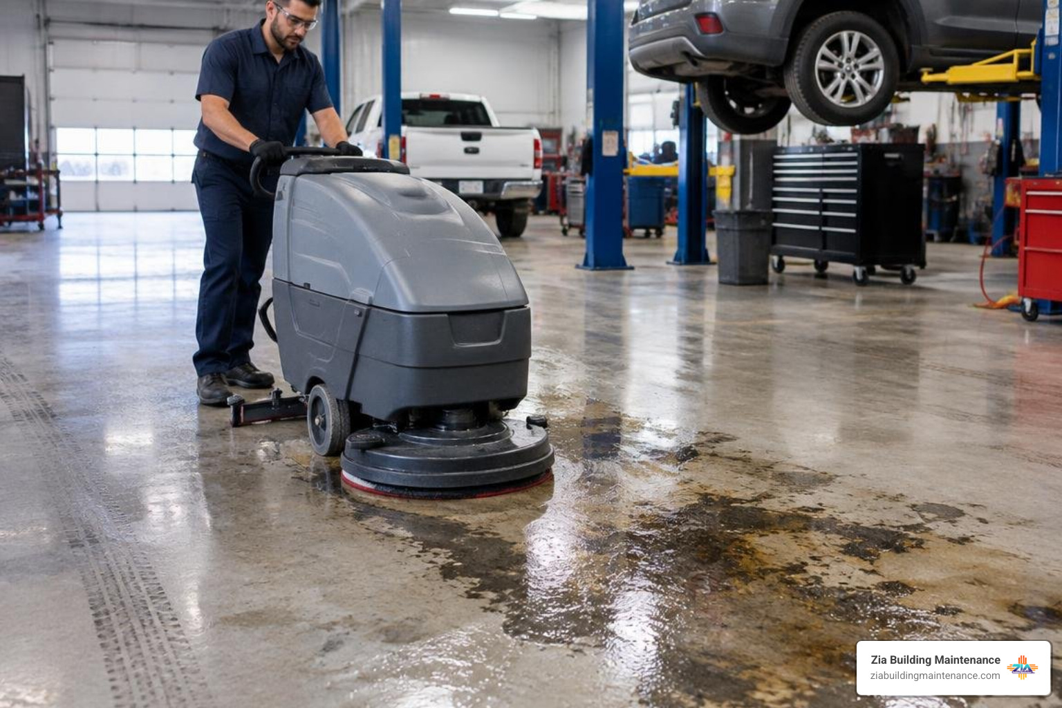 industrial degreasing on concrete service bay floors industrial degreasing on concrete service bay floors
