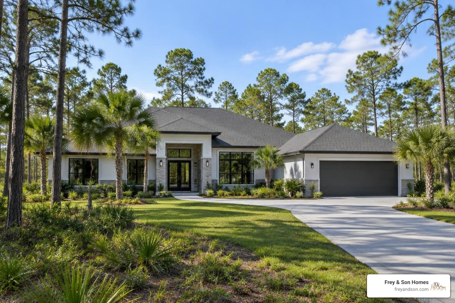 Secluded custom residence surrounded by Florida pines in Golden Gate Estates Secluded custom residence surrounded by Florida pines in Golden Gate Estates