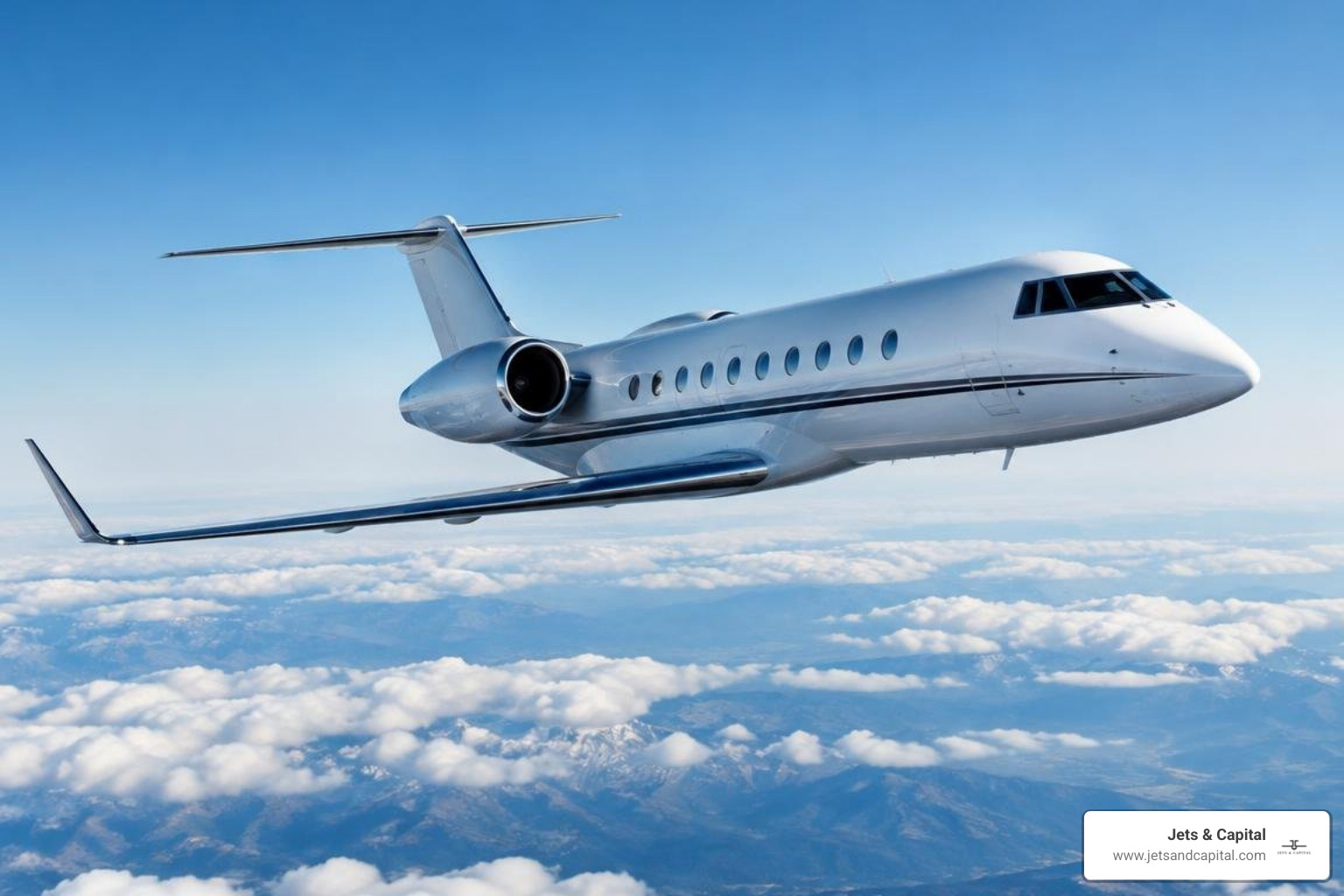 business jet landing on high-elevation runway business jet landing on high-elevation runway