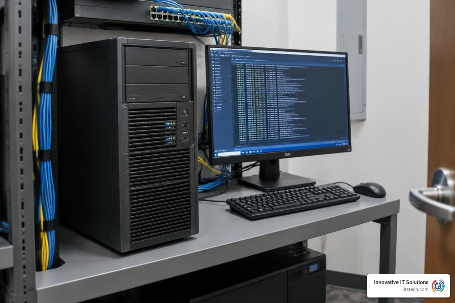 repurposed business computer serving as an internal IT tool