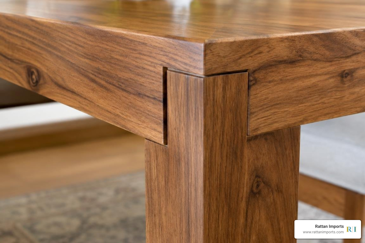 mortise and tenon joinery details on a solid wood dining table mortise and tenon joinery details on a solid wood dining table