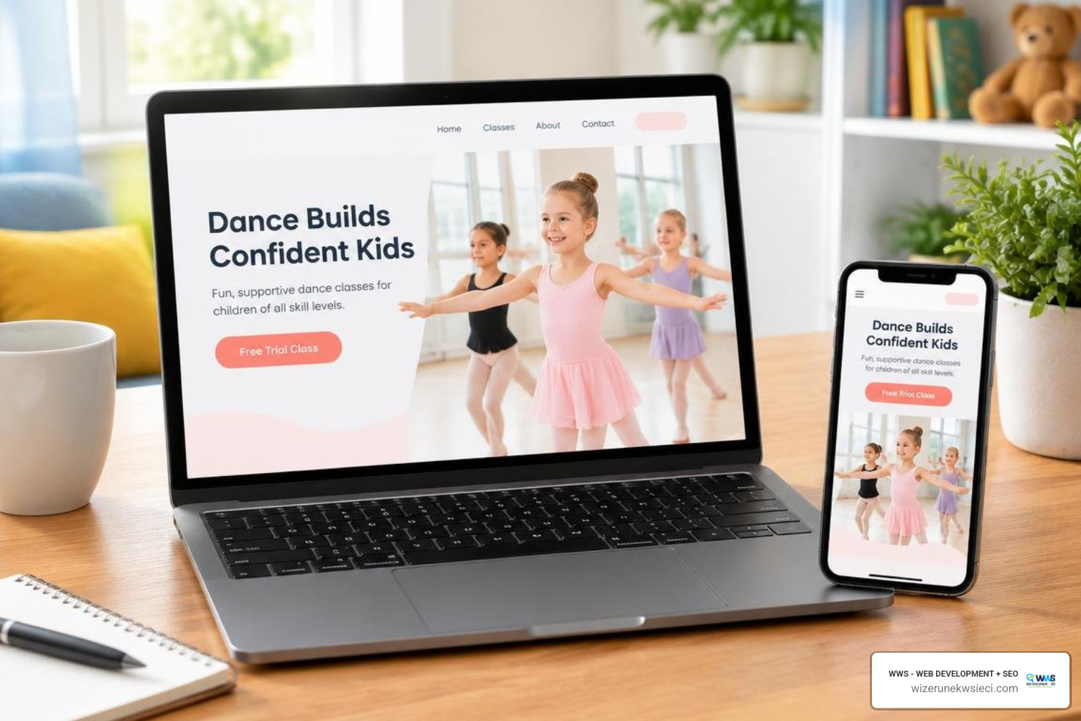 High-converting dance studio trial class landing page