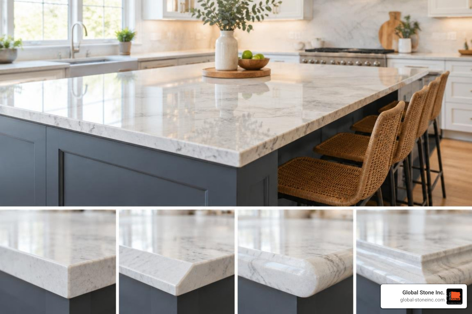 edge profile styles on a kitchen island edge profile styles on a kitchen island