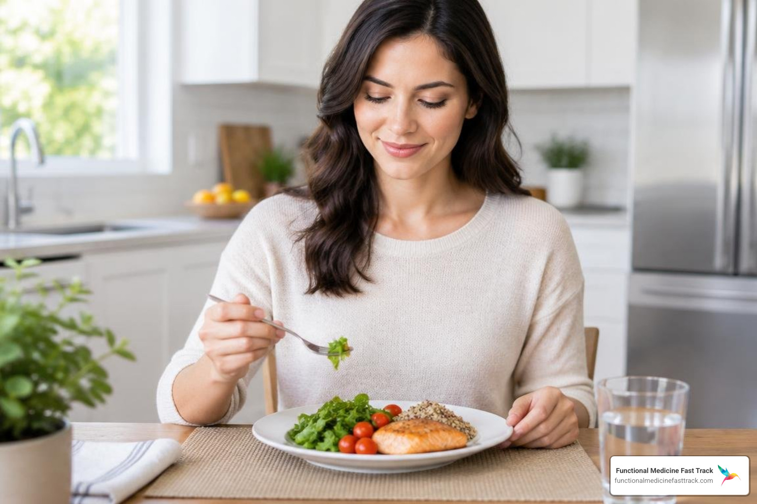 upright posture and mindful meal portioning for acid reflux