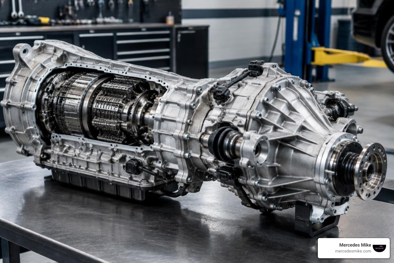 AMG dual-clutch transmission and rear differential assembly AMG dual-clutch transmission and rear differential assembly