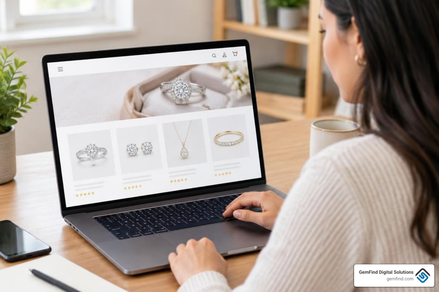 jewelry store e-commerce dashboard