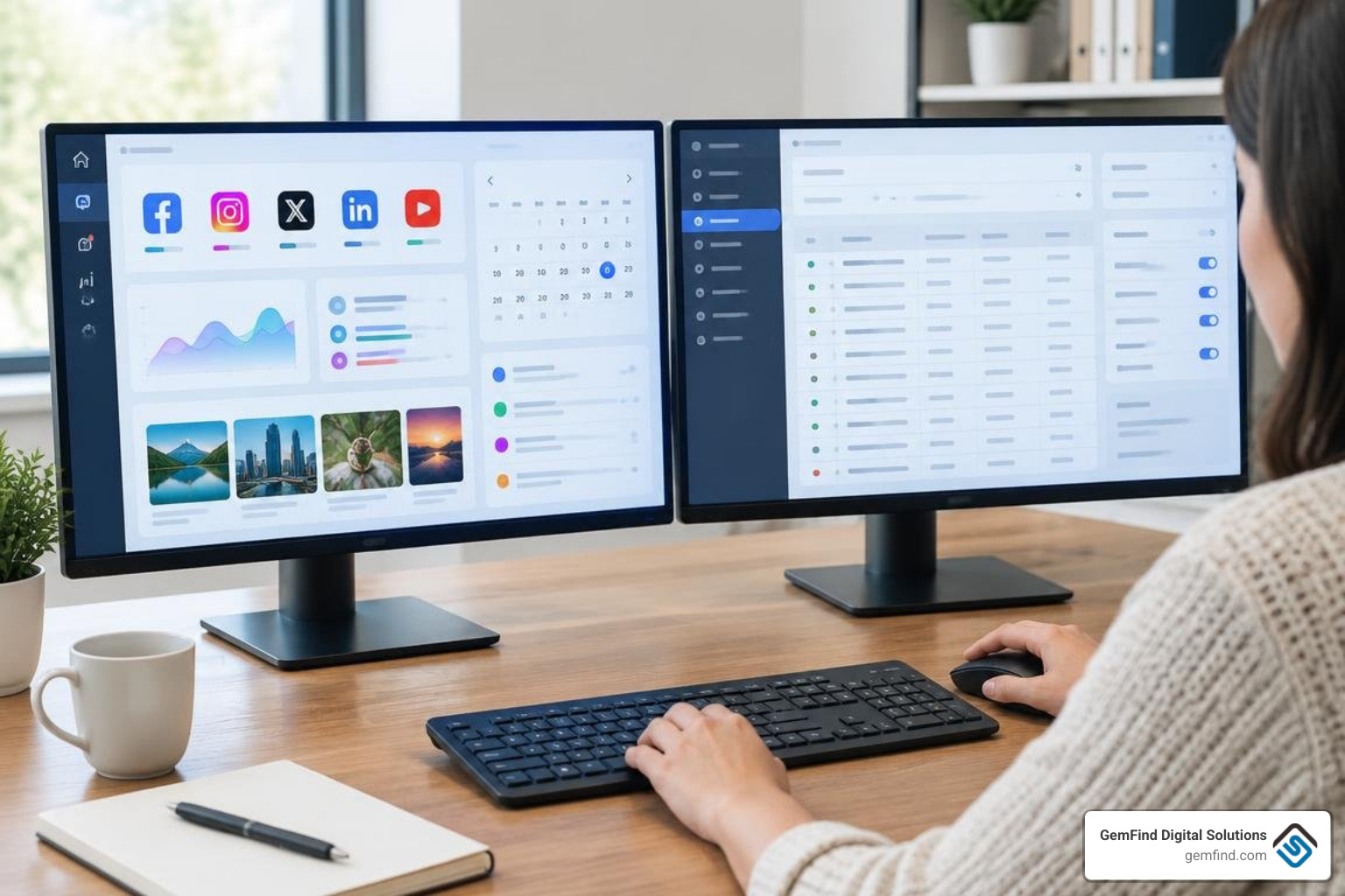 Side by side comparison of Meta Business Suite daily dashboard and legacy Business Manager settings