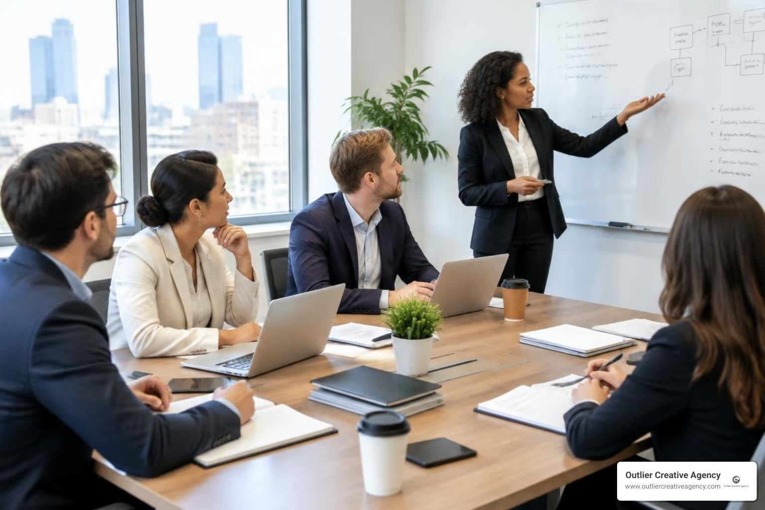 attorneys in a multidisciplinary strategy meeting