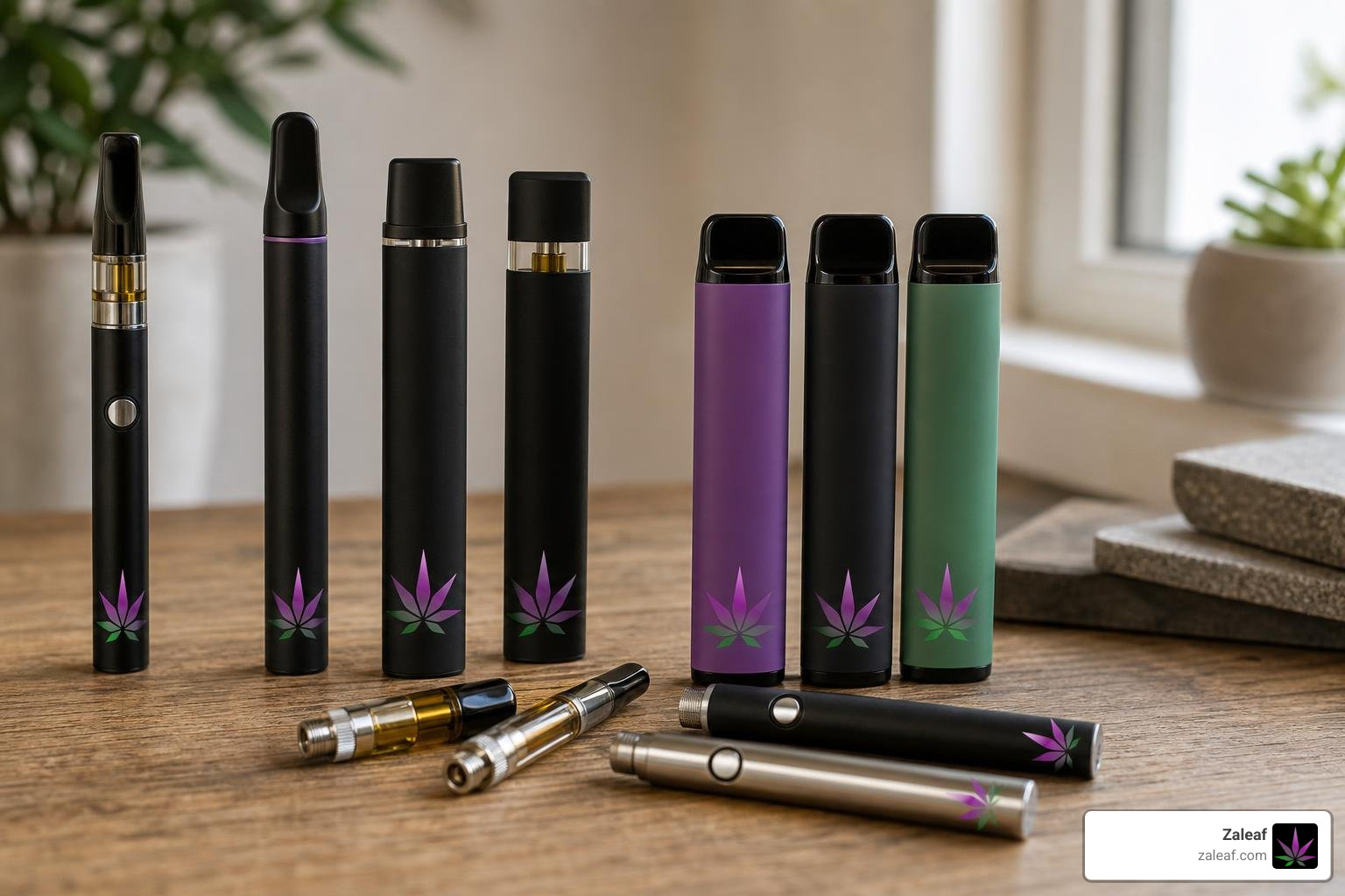 Zaleaf vape products and cartridges