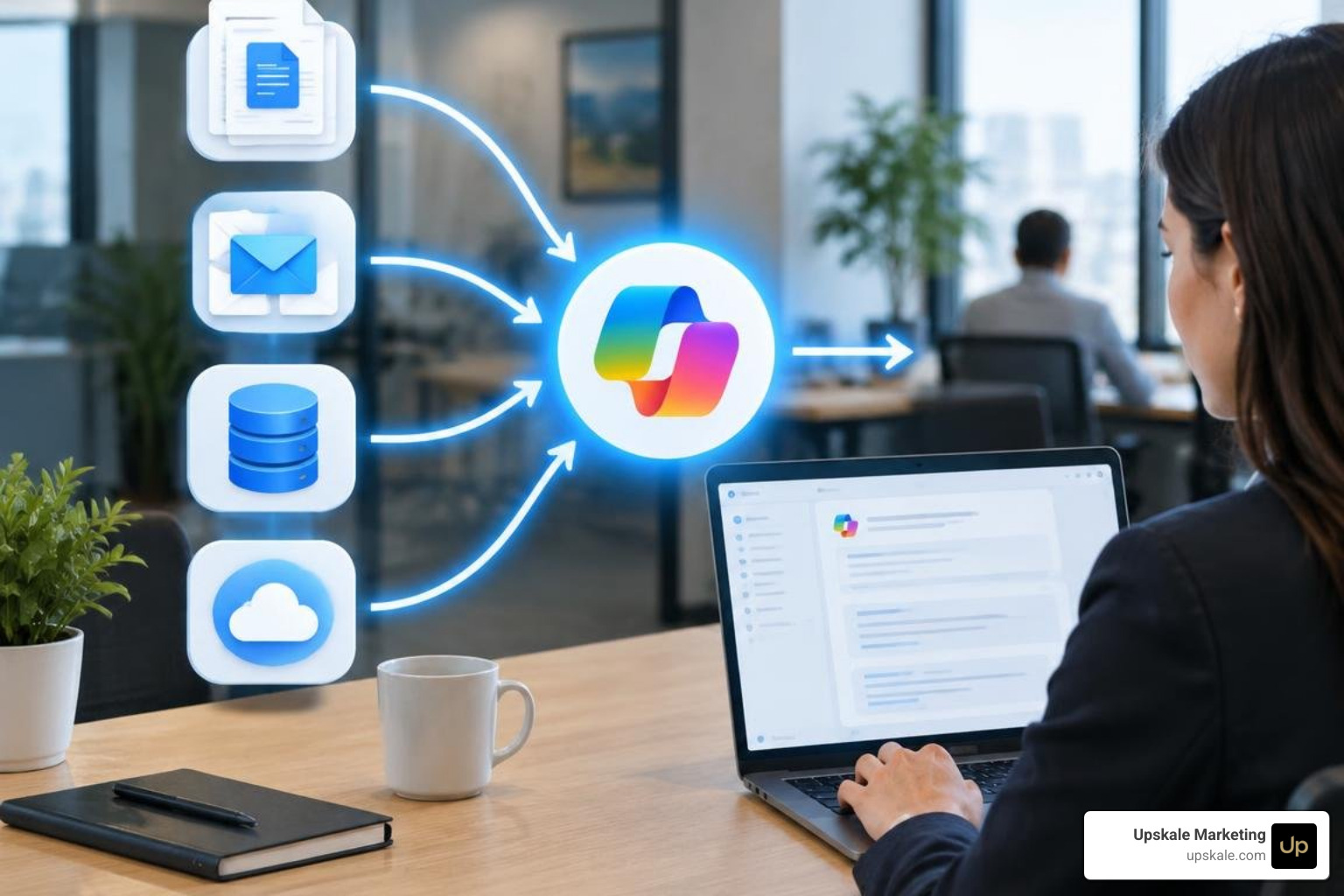 multi-source enterprise data ingested into Copilot connectors