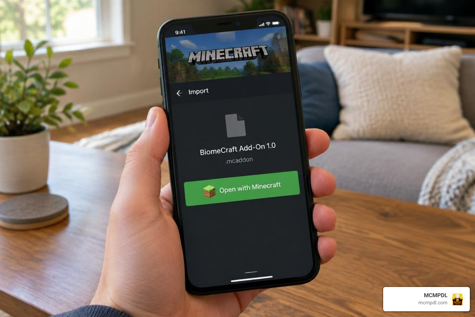 Importing an mcaddon file directly into Minecraft Bedrock
