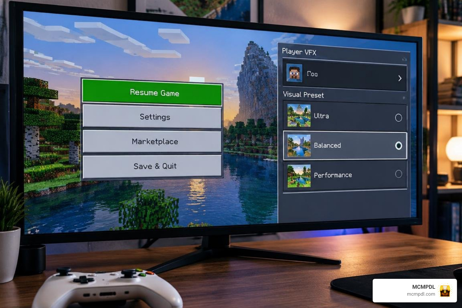 Per-player VFX configuration menu and visual preset selector Per-player VFX configuration menu and visual preset selector
