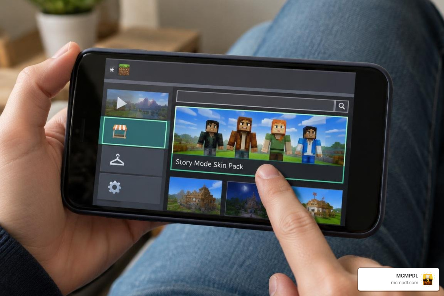 Minecraft Bedrock Marketplace download process