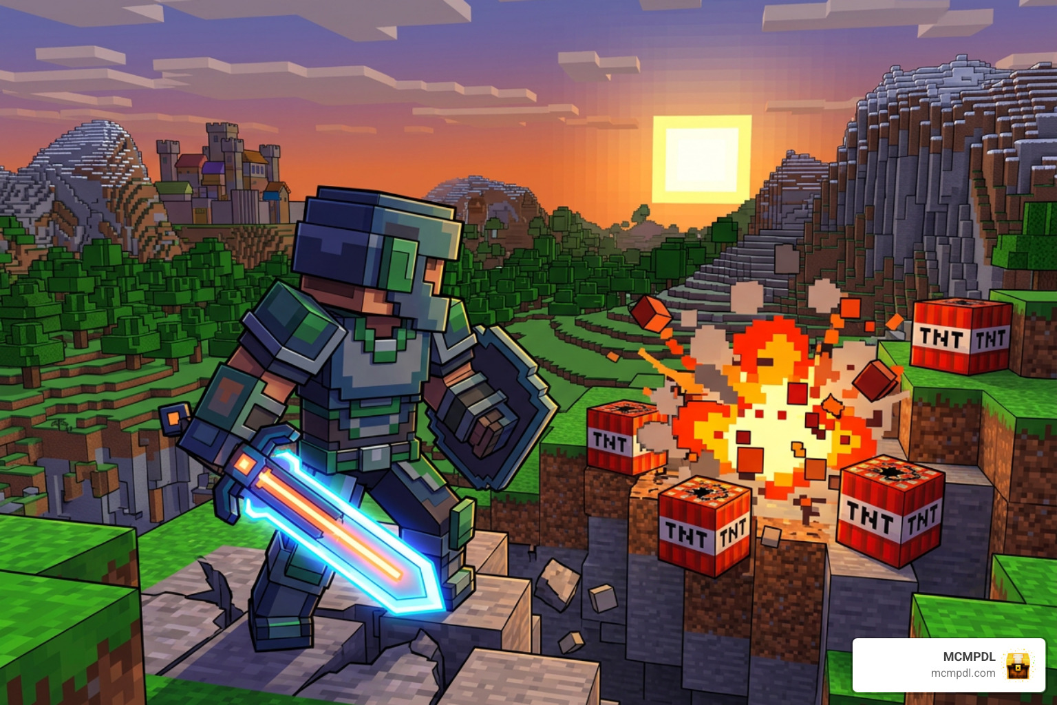 ReTold addon custom weapons and armor in Minecraft Bedrock