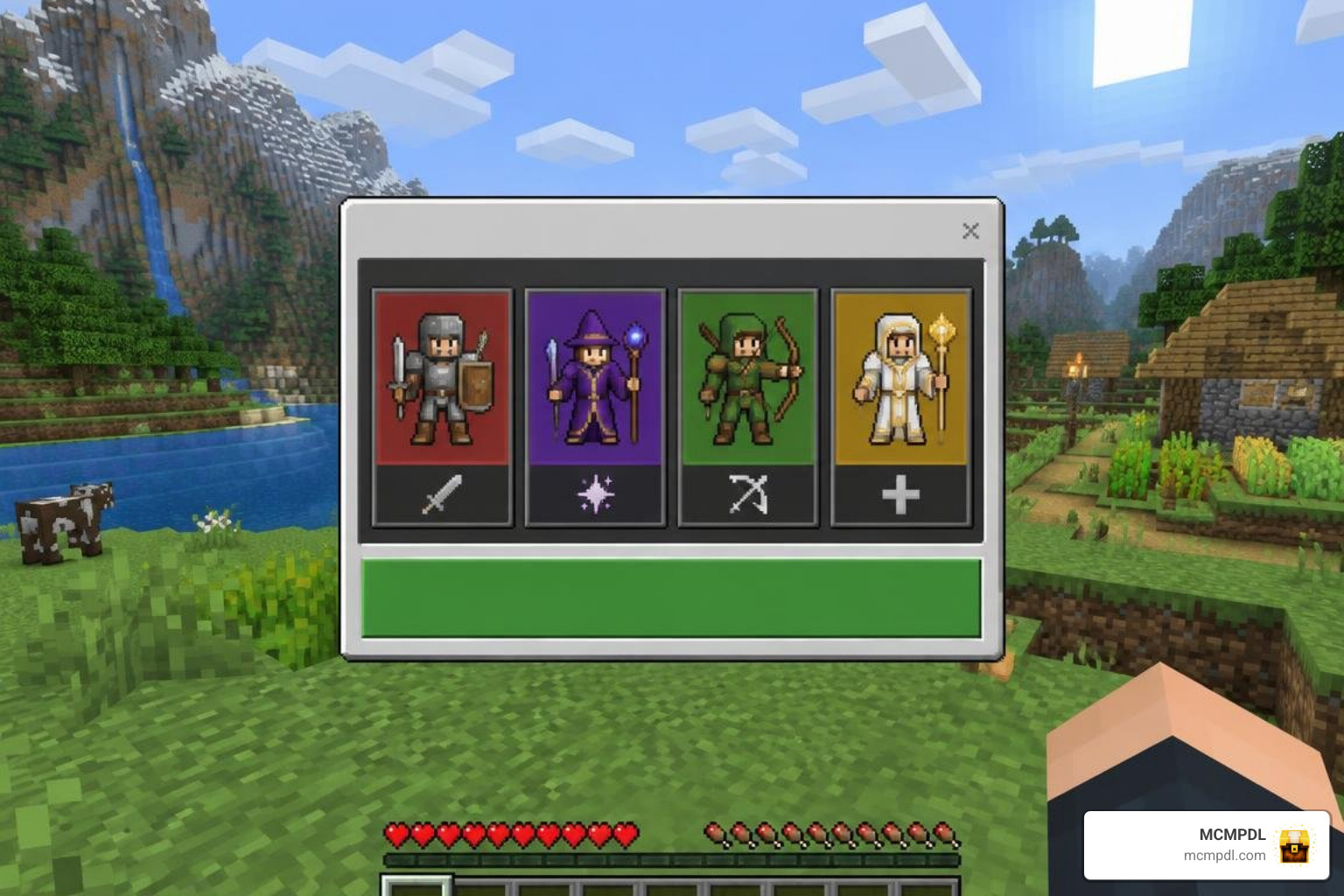 In-game class selection menu In-game class selection menu