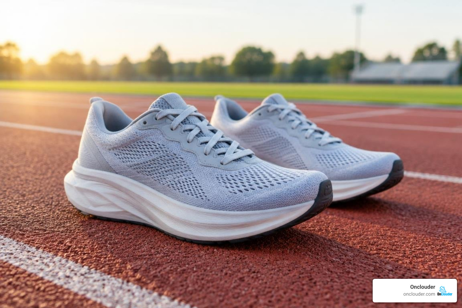 Plush daily road trainers featuring engineered mesh uppers and rockered soles Plush daily road trainers featuring engineered mesh uppers and rockered soles