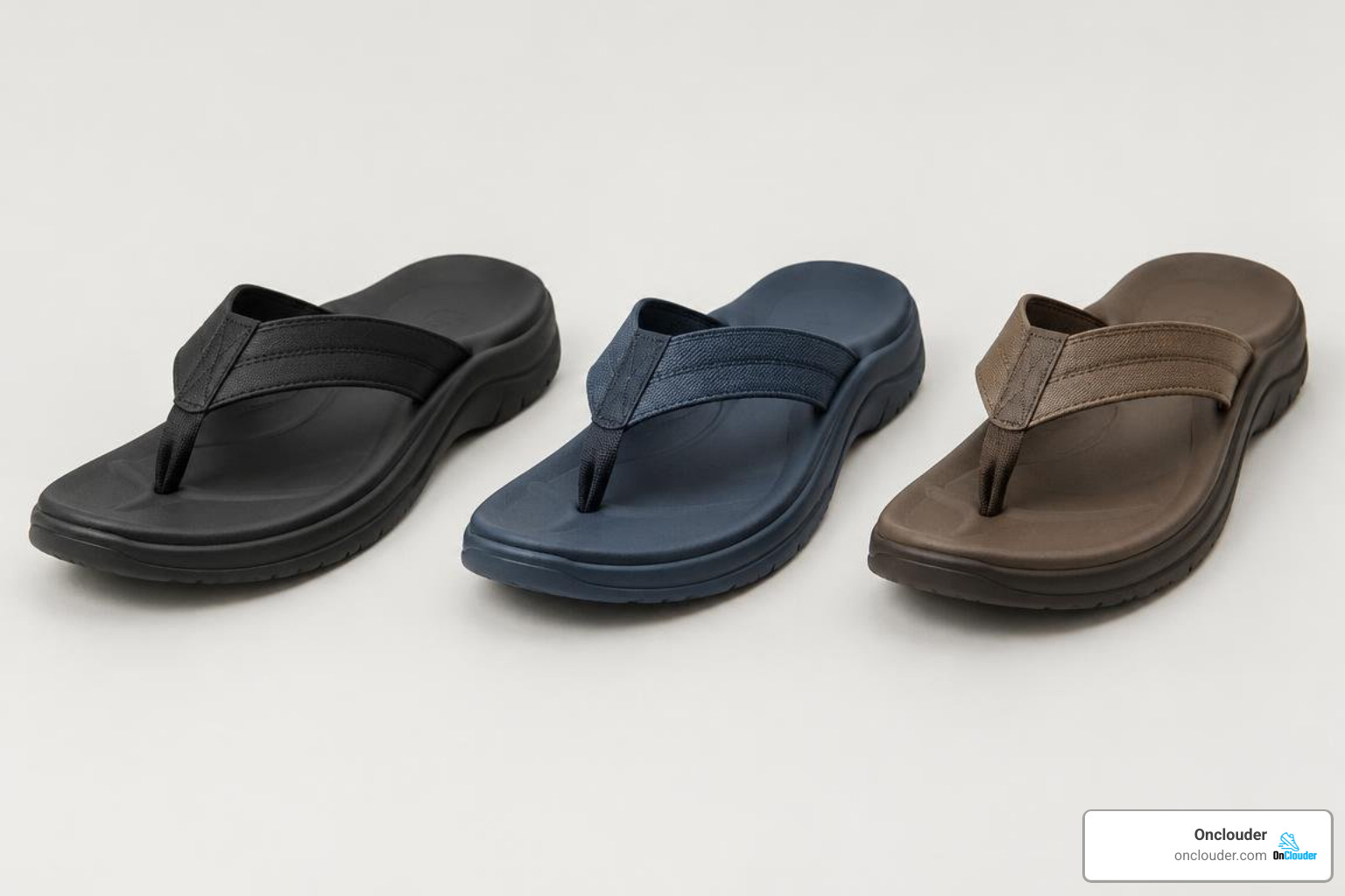 side by side comparison of top orthotic flip flops showing arch contours and sole profiles side by side comparison of top orthotic flip flops showing arch contours and sole profiles