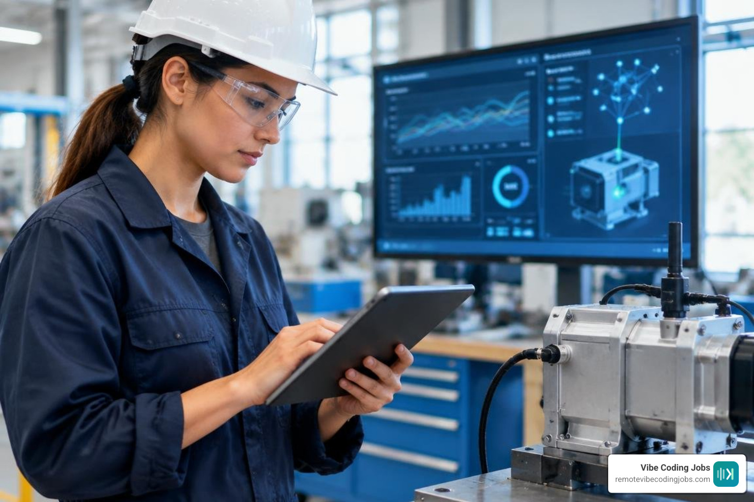 engineer testing connected devices and AI-assisted workflows