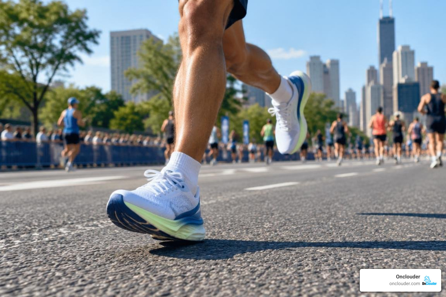 Novablast running on marathon course asphalt road Novablast running on marathon course asphalt road