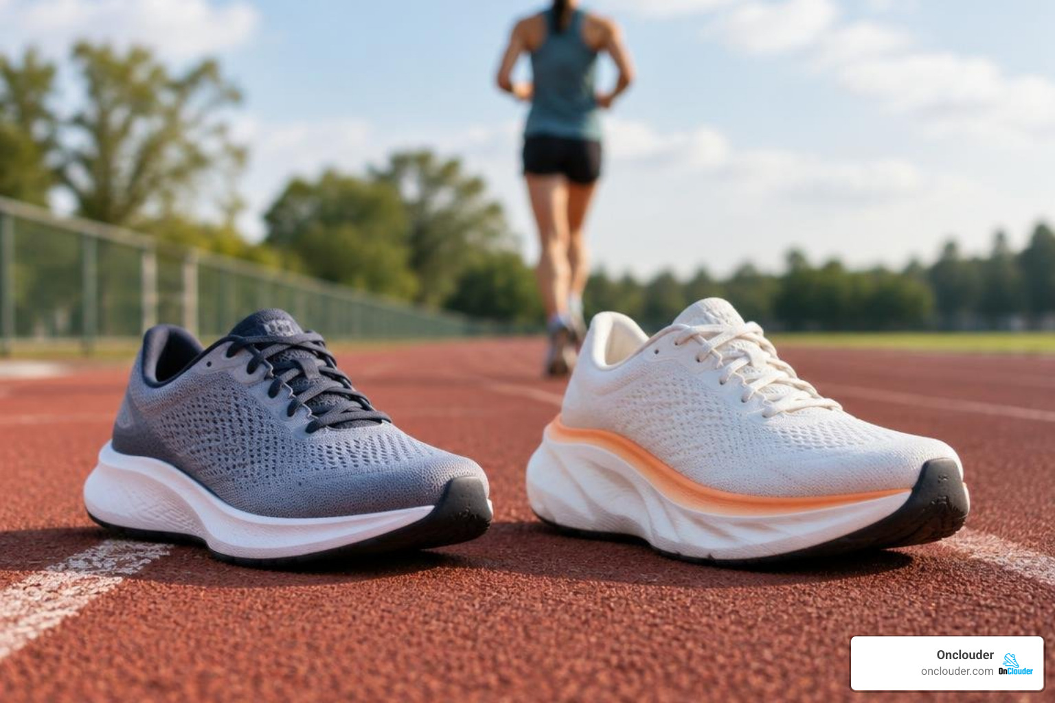 Two shoe training rotation showing daily trainer alongside max cushion long run shoe Two shoe training rotation showing daily trainer alongside max cushion long run shoe