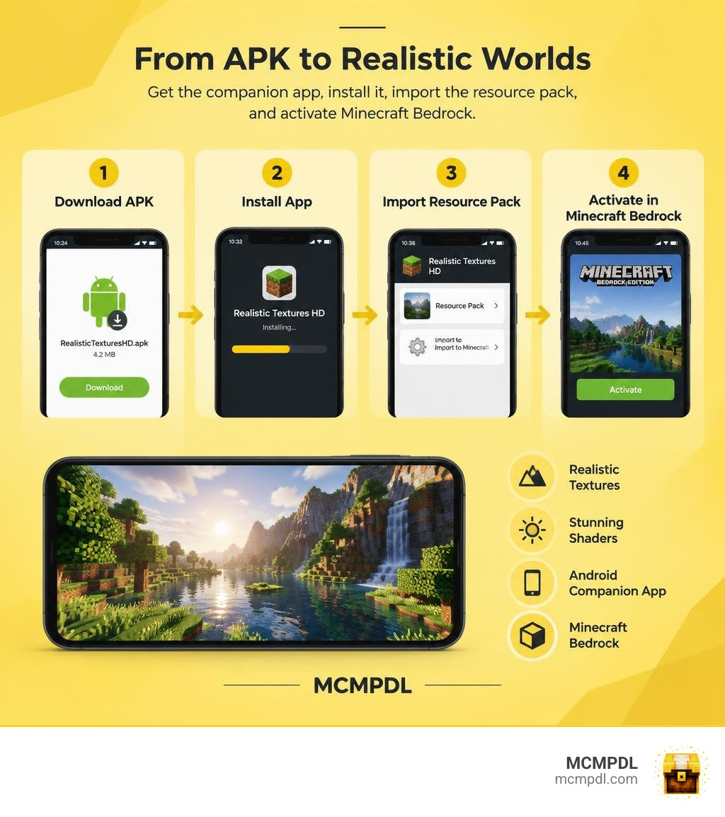 APK companion app download, install, resource pack import, and Minecraft Bedrock activation infographic APK companion app download, install, resource pack import, and Minecraft Bedrock activation infographic