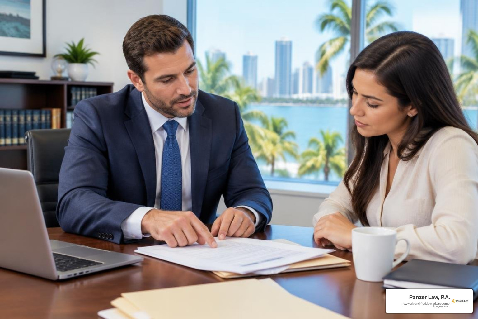 Legal consultation with an attorney reviewing claim evidence and settlement strategy Legal consultation with an attorney reviewing claim evidence and settlement strategy