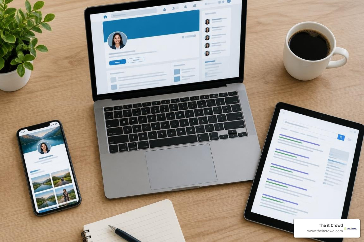 multi-channel professional digital footprint across LinkedIn, personal website, and search engines multi-channel professional digital footprint across LinkedIn, personal website, and search engines