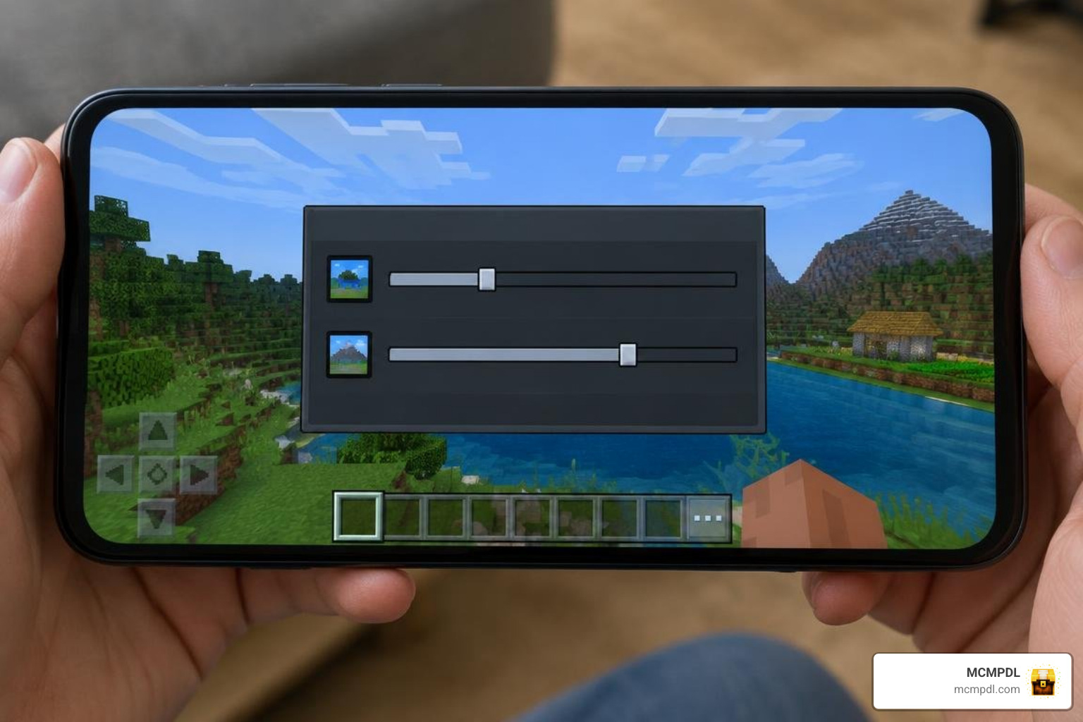 Minecraft video settings configuring simulation and render distance