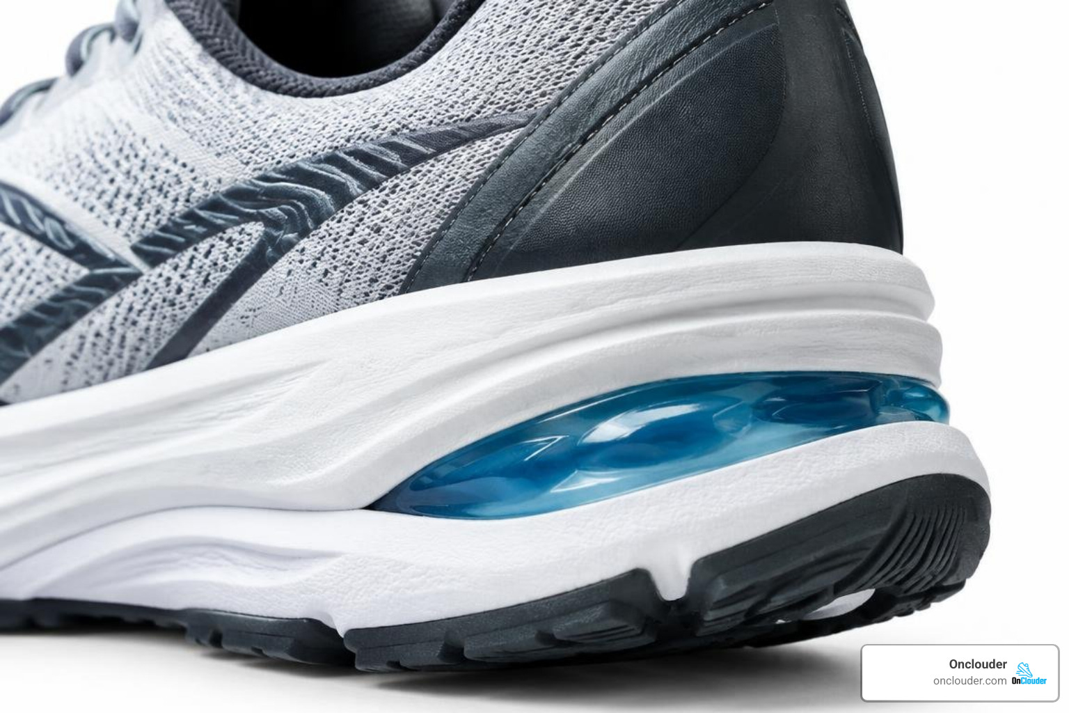 running shoe midsole and outsole profile showing cushioning layers running shoe midsole and outsole profile showing cushioning layers