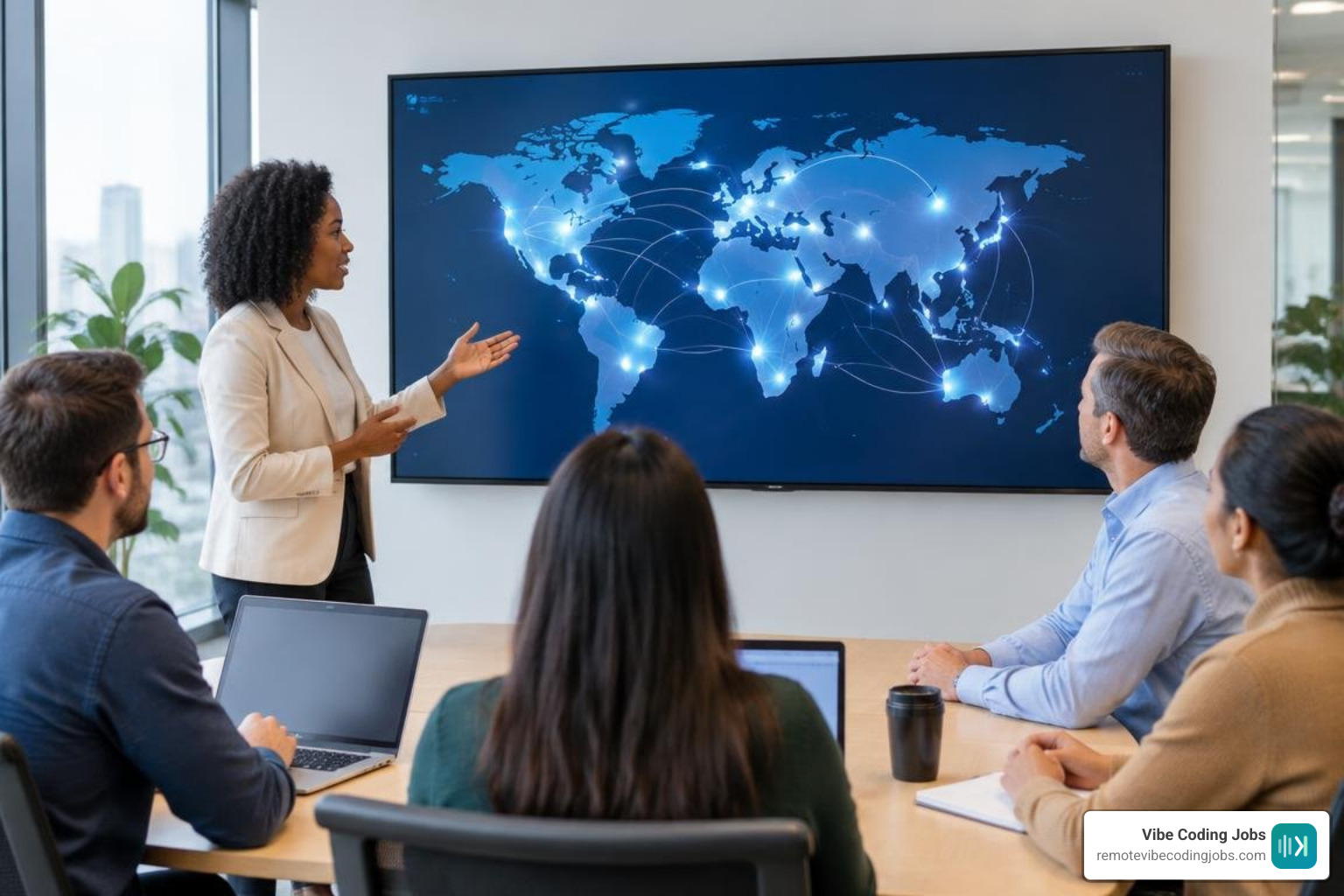 corporate HR team managing distributed global workforce