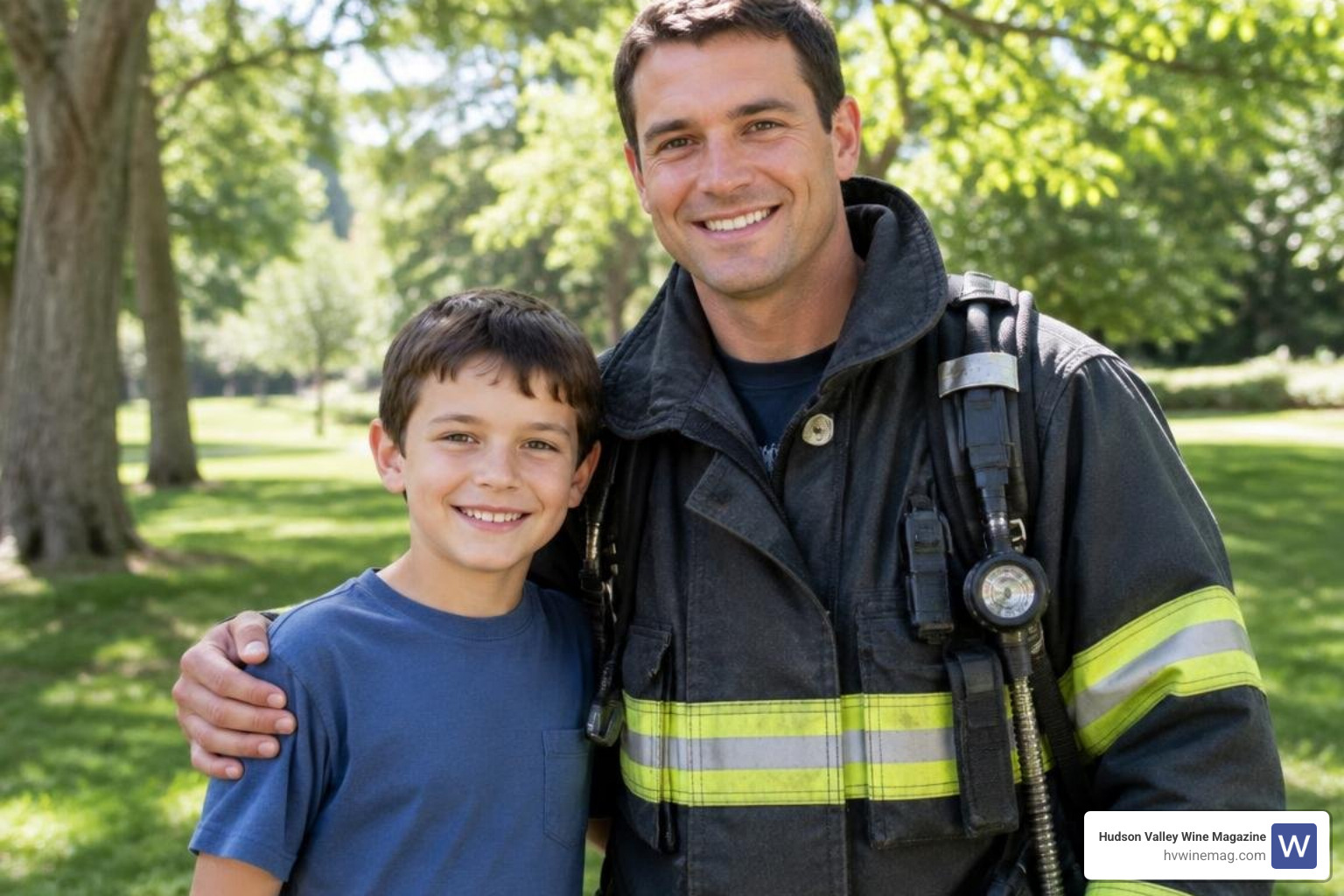 Young Pete Davidson and his father Scott Davidson
