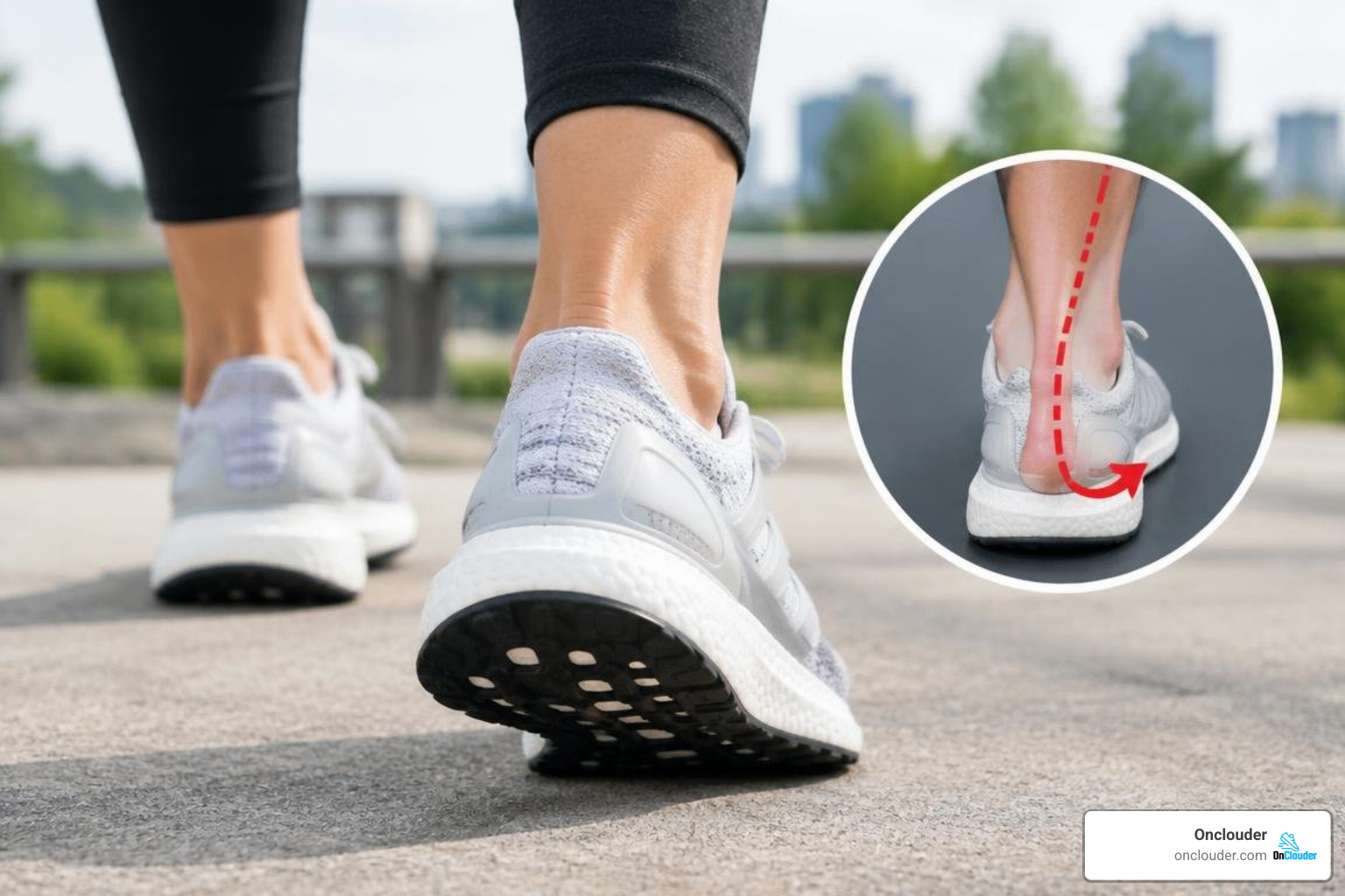 Adidas Ultraboost sole showcasing the midfoot plastic cage and Torsion system