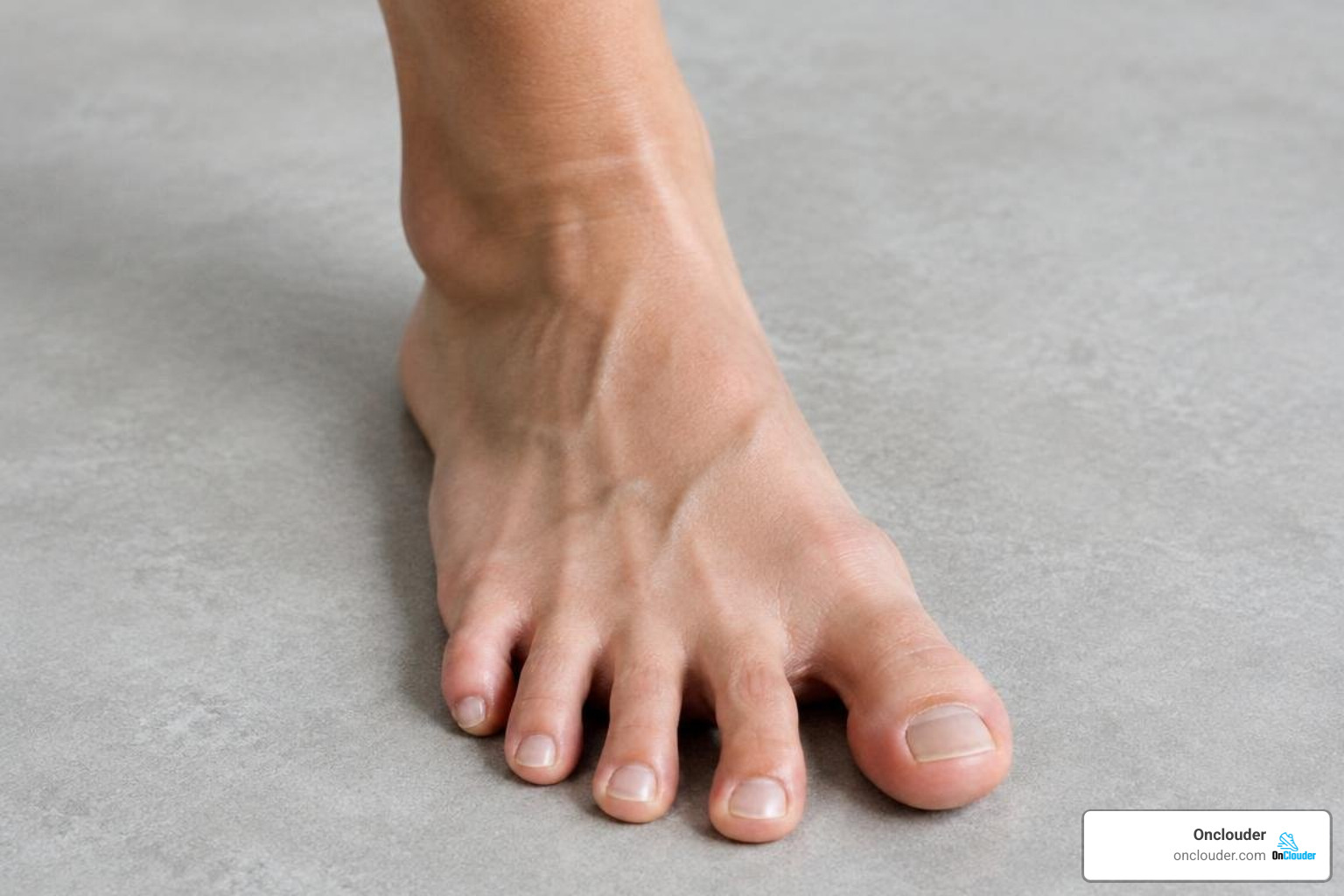 Natural toe splay in foot-shaped footwear