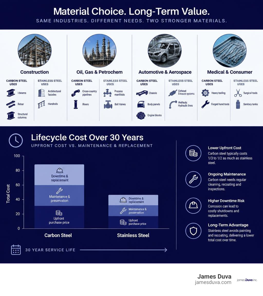 Infographic detailing upfront procurement cost versus long term maintenance and replacement expenses over a thirty year span