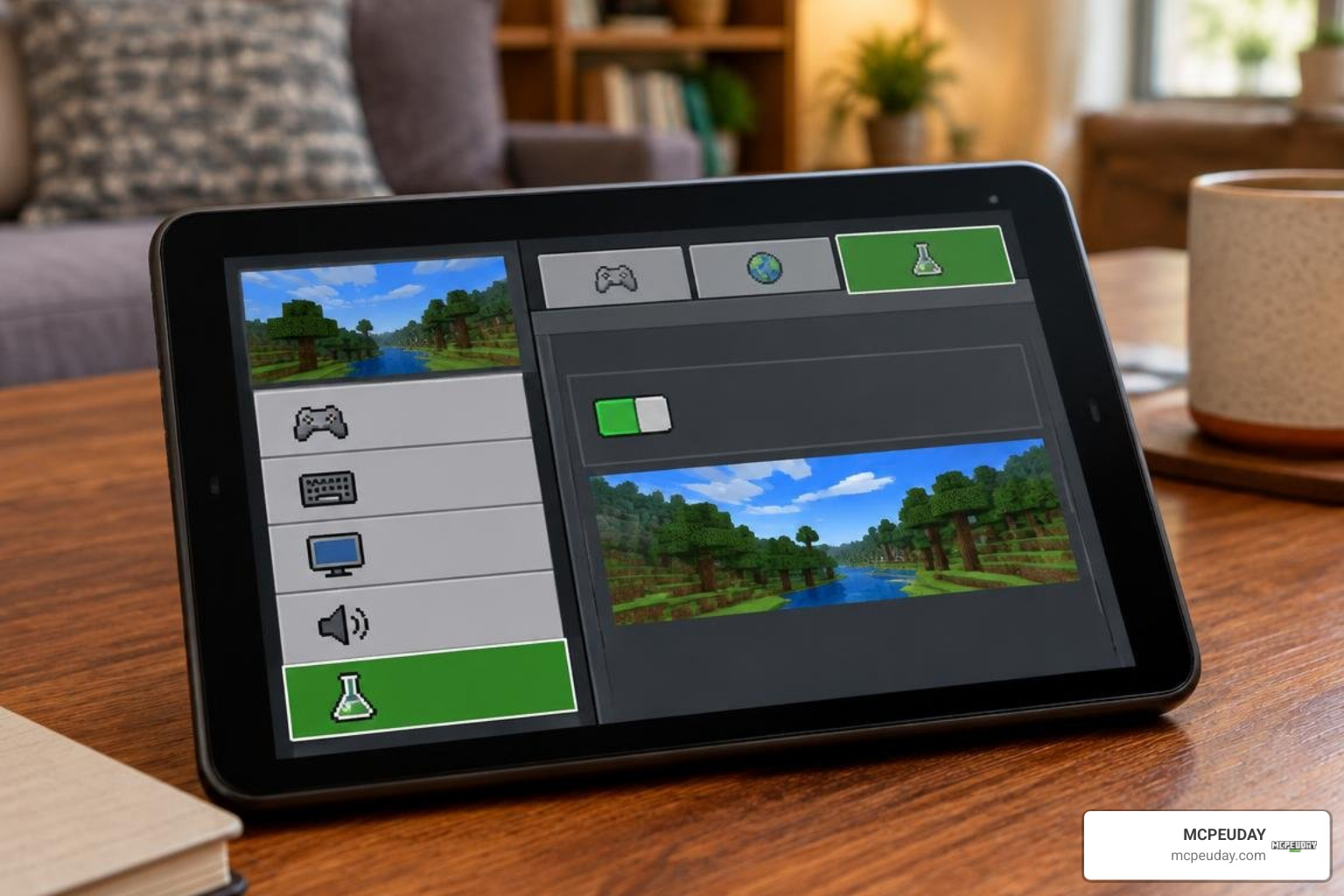 Experimental gameplay settings toggle screen in Minecraft Bedrock