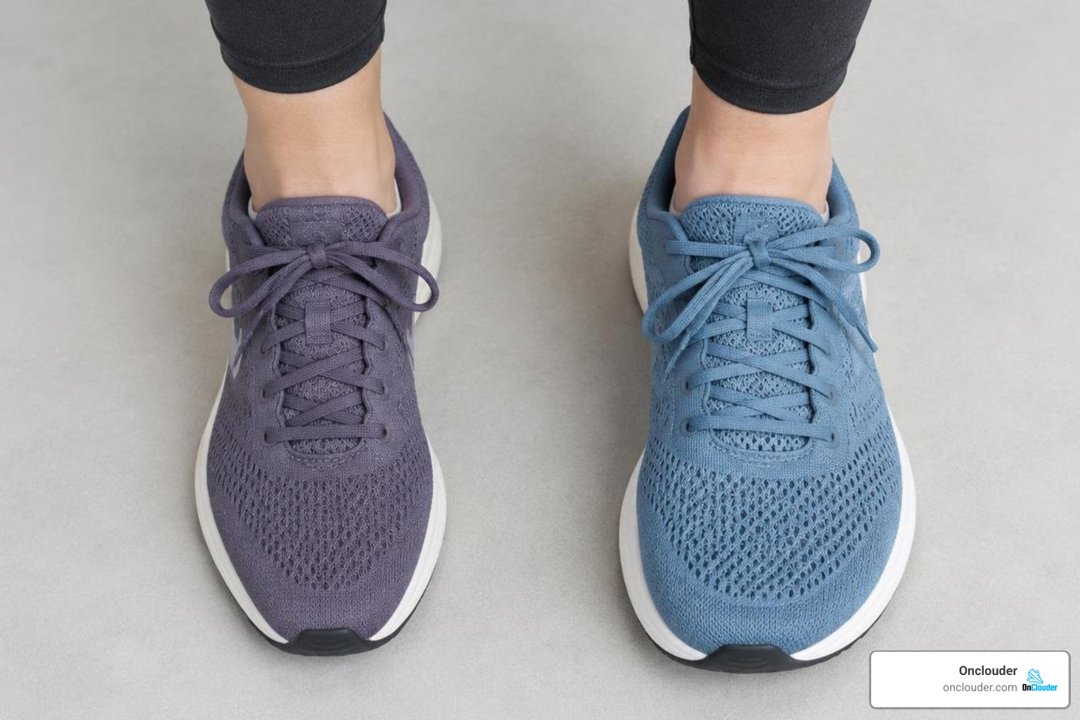 FootShape toe box allowing natural toe splay compared to tapered shoes