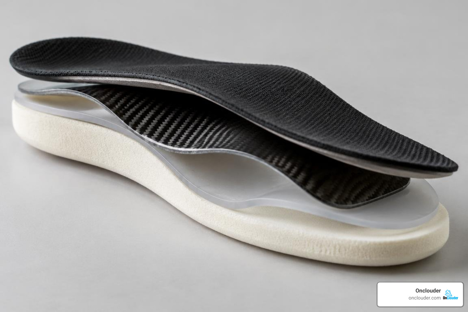 Layered orthotic insole materials