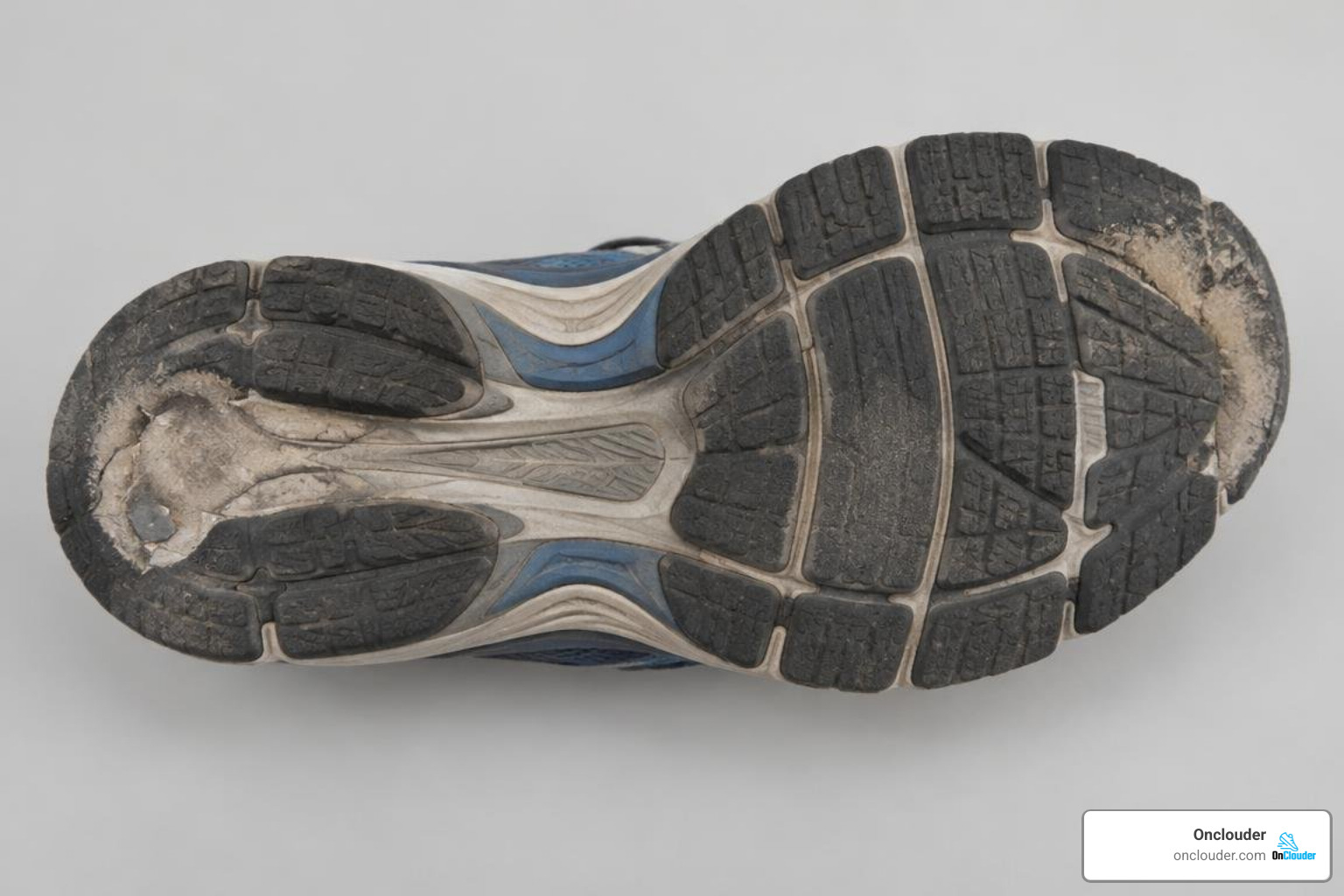 running shoe wear pattern showing inner sole erosion running shoe wear pattern showing inner sole erosion