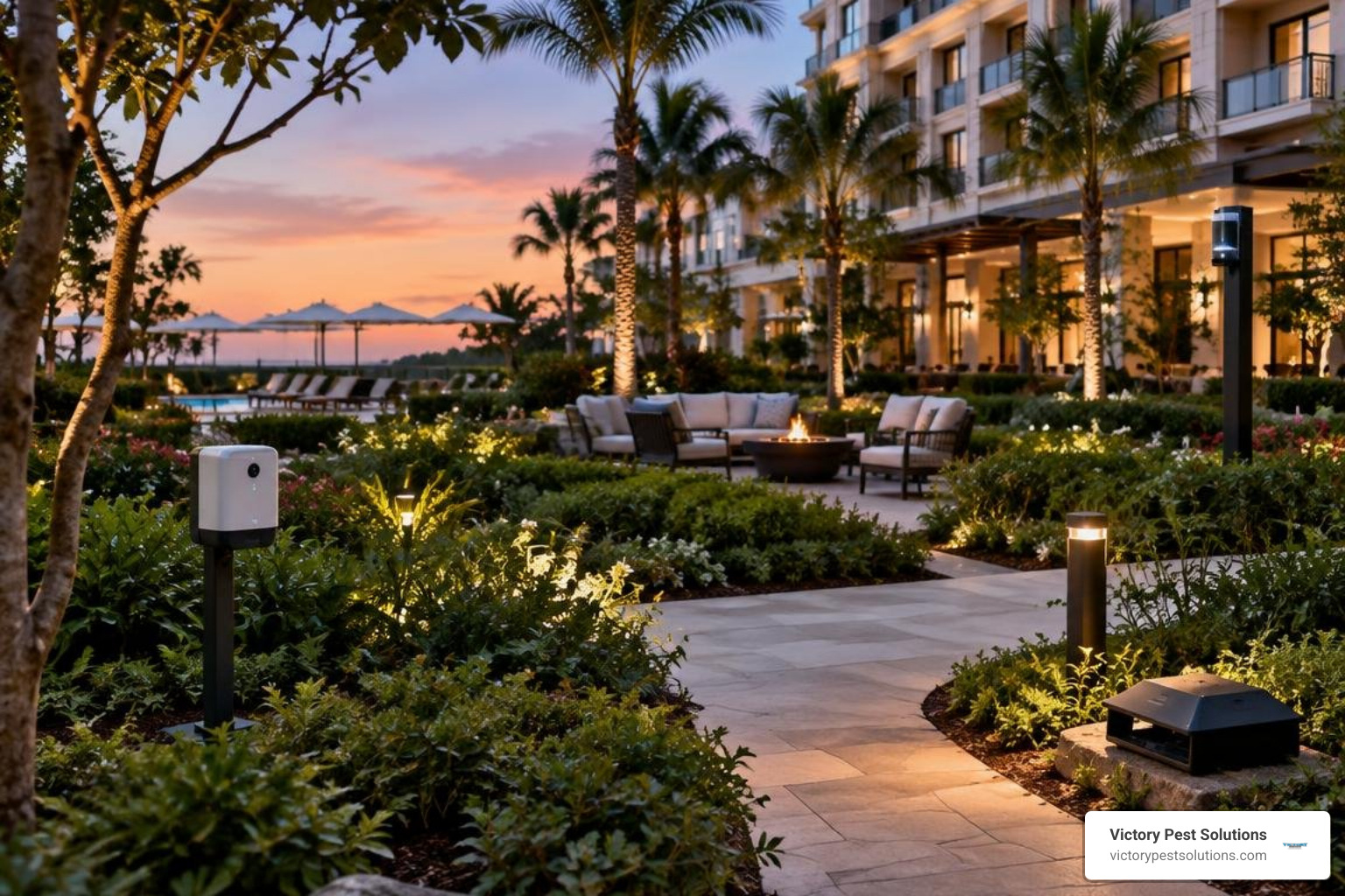 Digital monitoring and sensory trap network deployed across luxury hotel grounds Digital monitoring and sensory trap network deployed across luxury hotel grounds