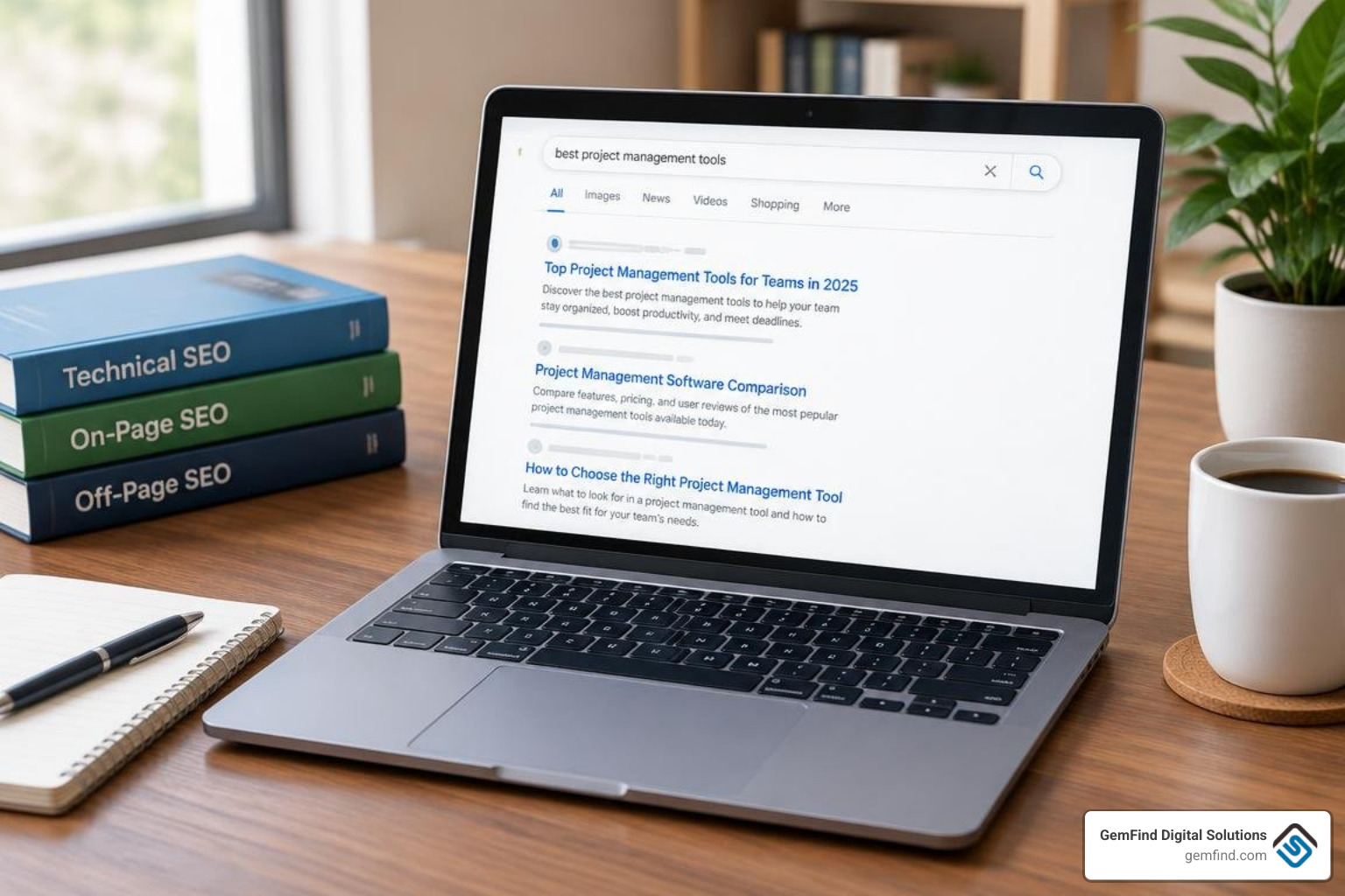 Core search ranking pillars showing technical, on-page, and off-page SEO Core search ranking pillars showing technical, on-page, and off-page SEO