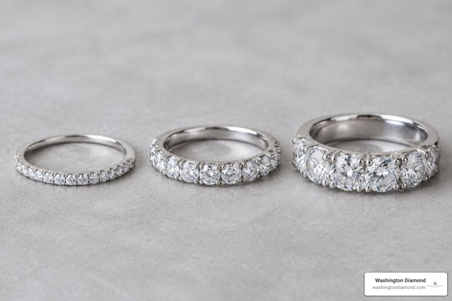 half eternity bands in various price points half eternity bands in various price points