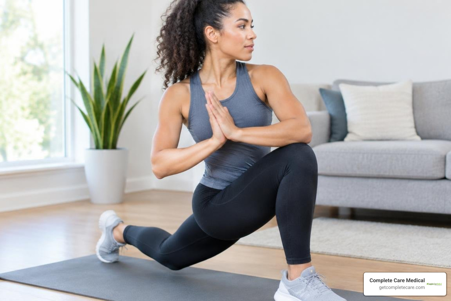 person performing fluid joint mobility drill